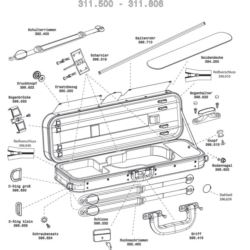 GEWA Cases Futerał skrzypcowy Strato Super Light W